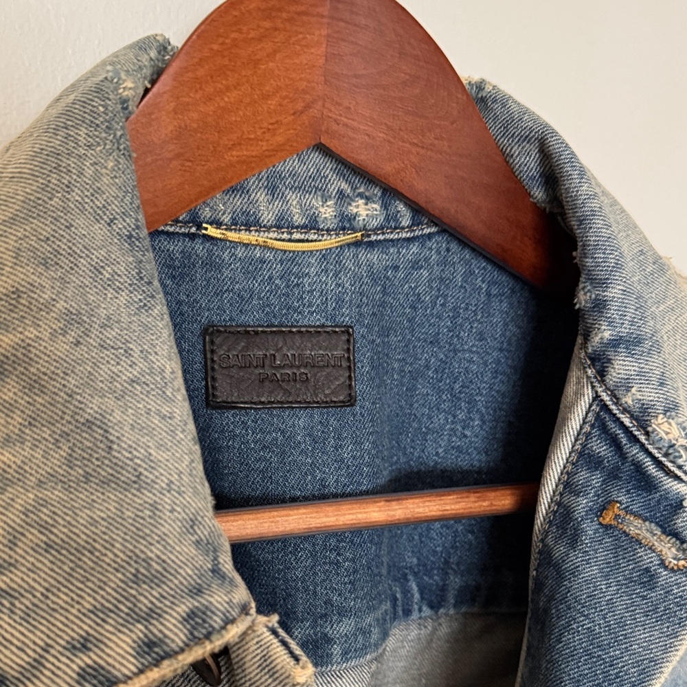 Saint Laurent Blue Jean Jacket - Picture 4 of 16
